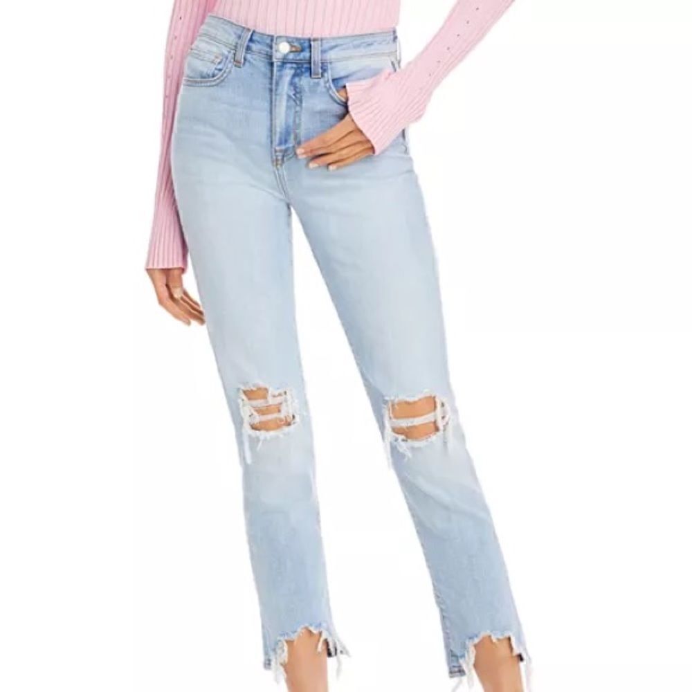 L'Agence Ripped Jeans in Classic Braise Size 25!